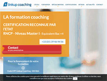 Tablet Screenshot of linkup-coaching.com